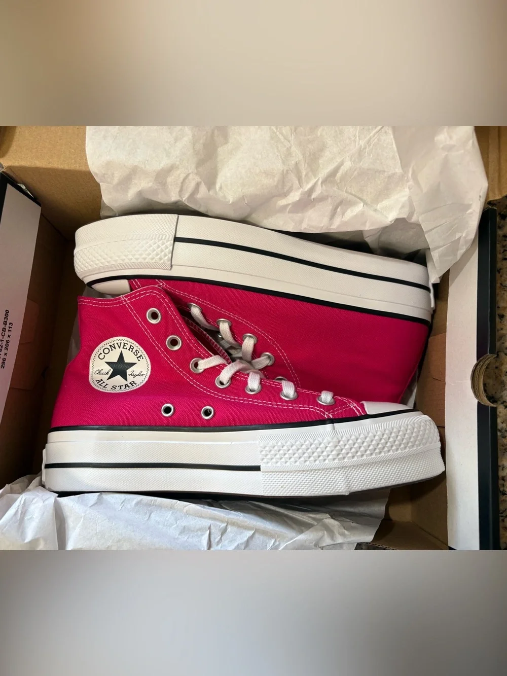 New Converse Lift Hi Top Sneaker Cerise Pink Women 7/Youth 5.5